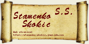 Stamenko Skokić vizit kartica